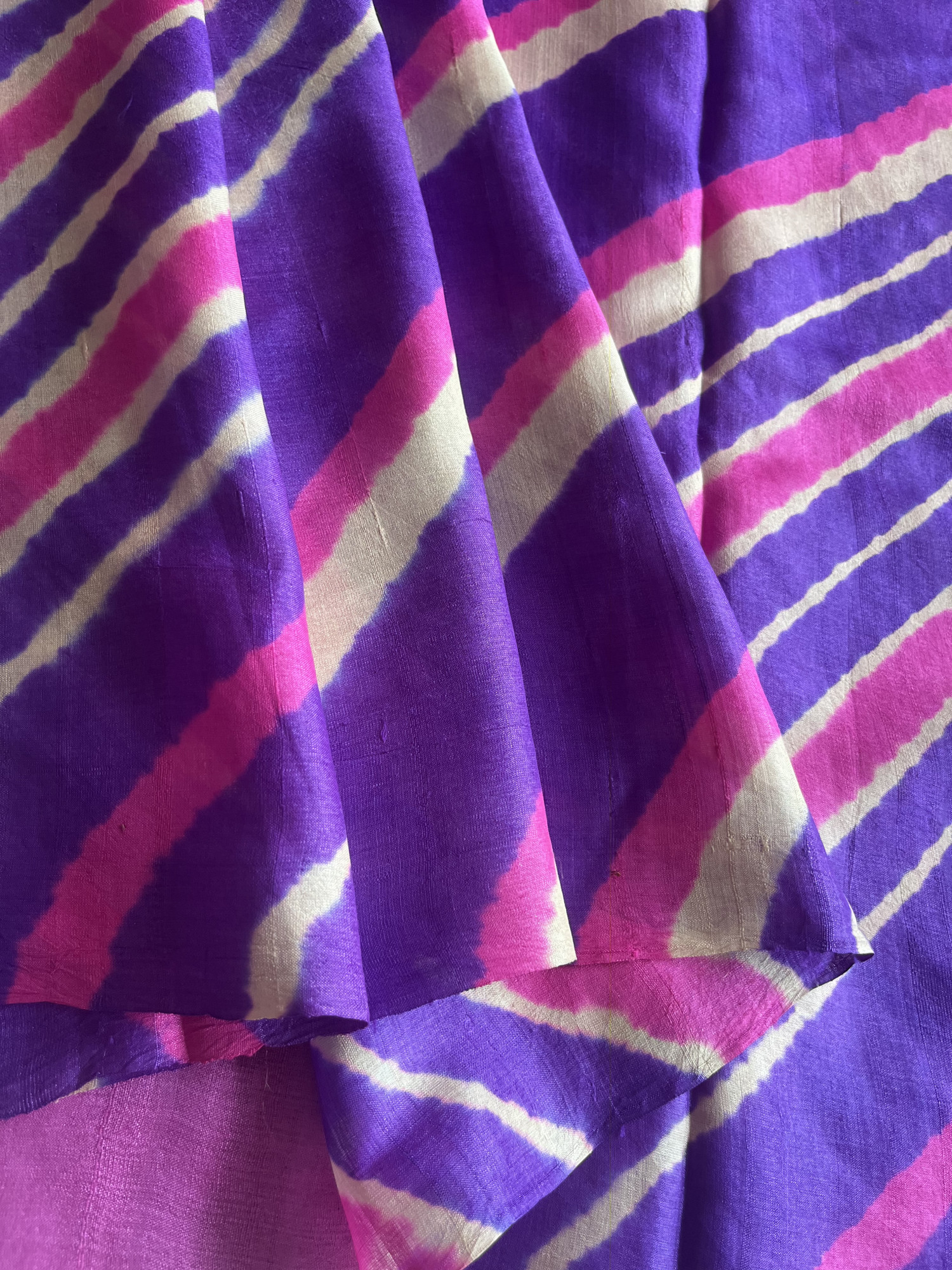 Leheriya Tussar silk saree