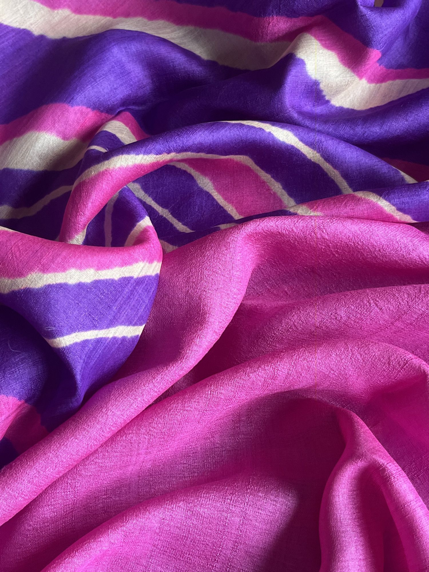 Leheriya Tussar silk saree