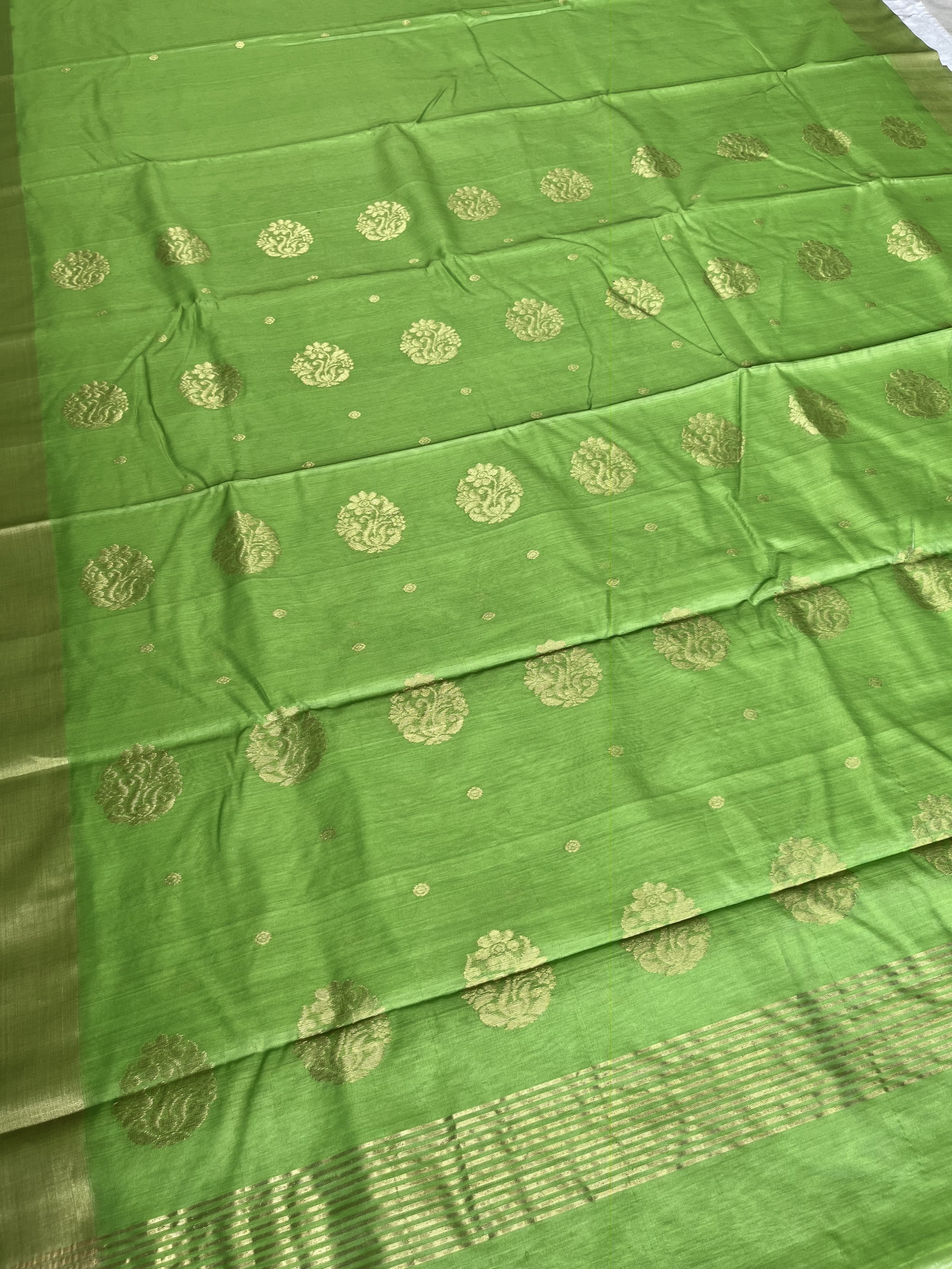 Chanderi cotton-silk handloom saree
