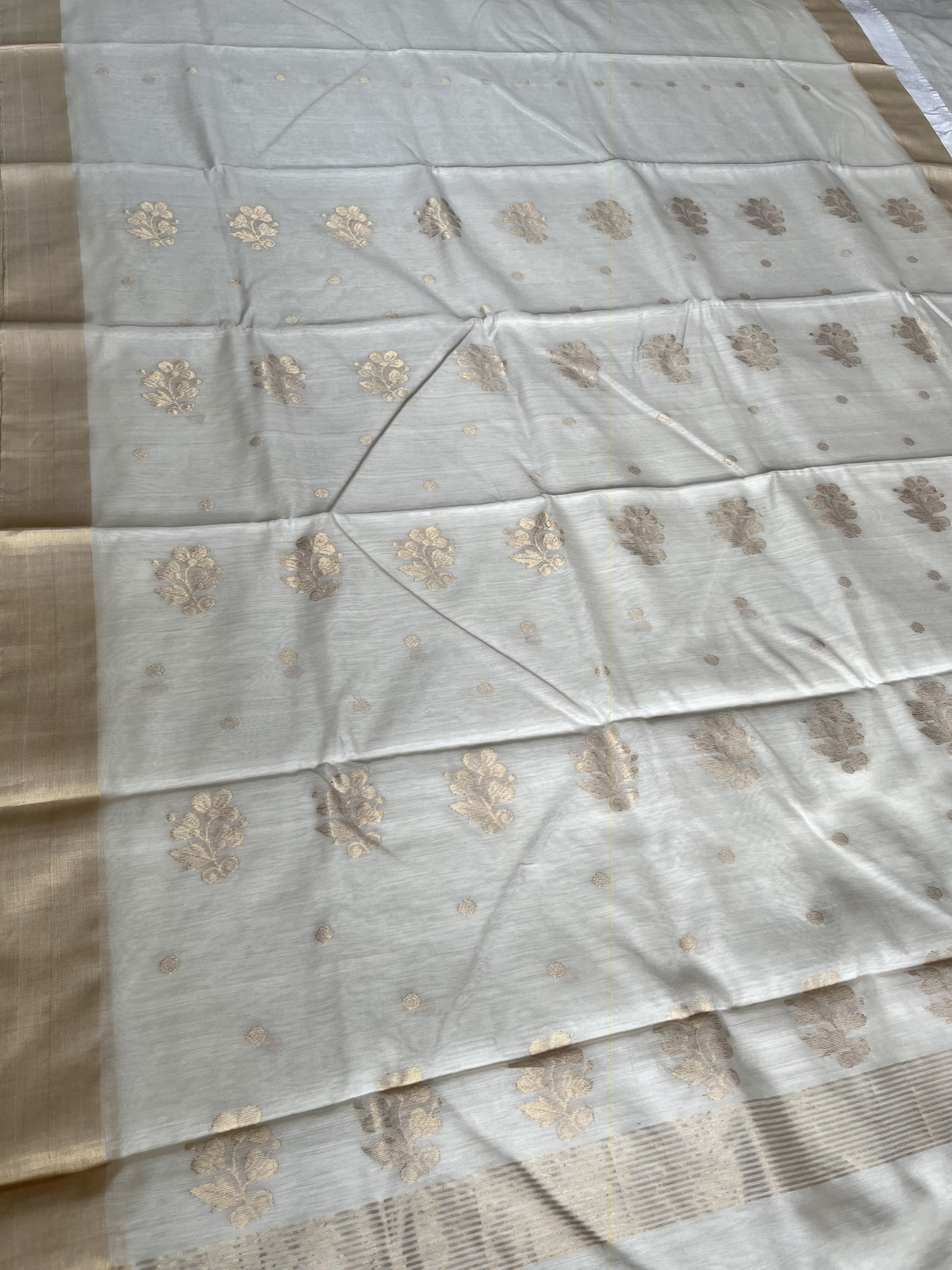 Chanderi cotton-silk handloom saree
