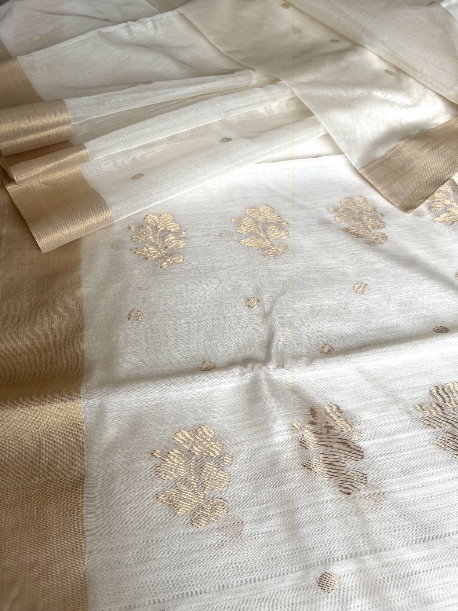 Chanderi cotton-silk handloom saree