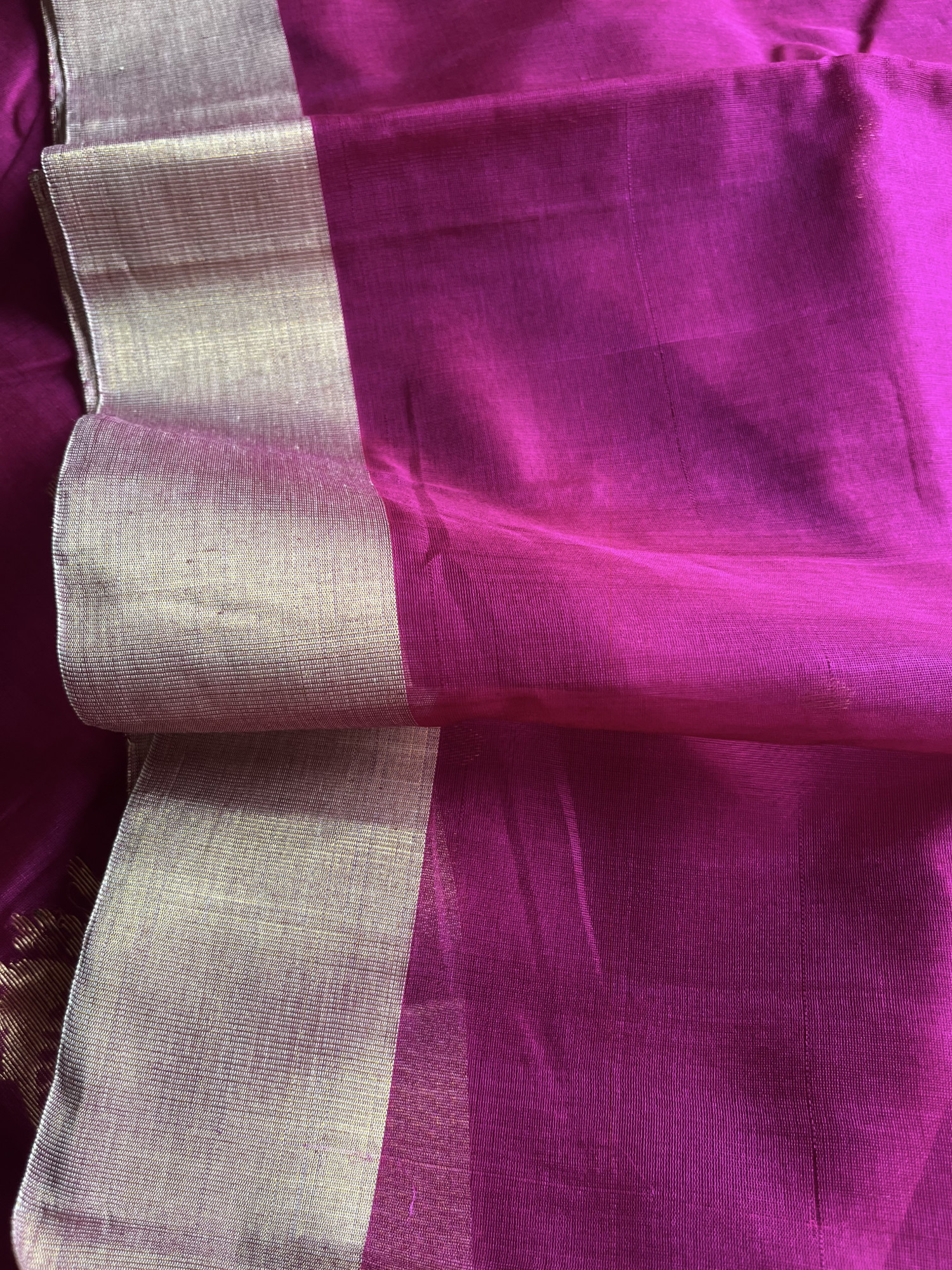 Chanderi cotton-silk handloom saree