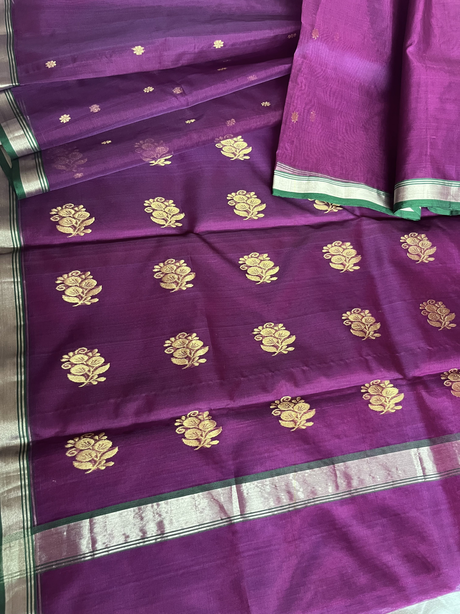 Chanderi organza handloom saree