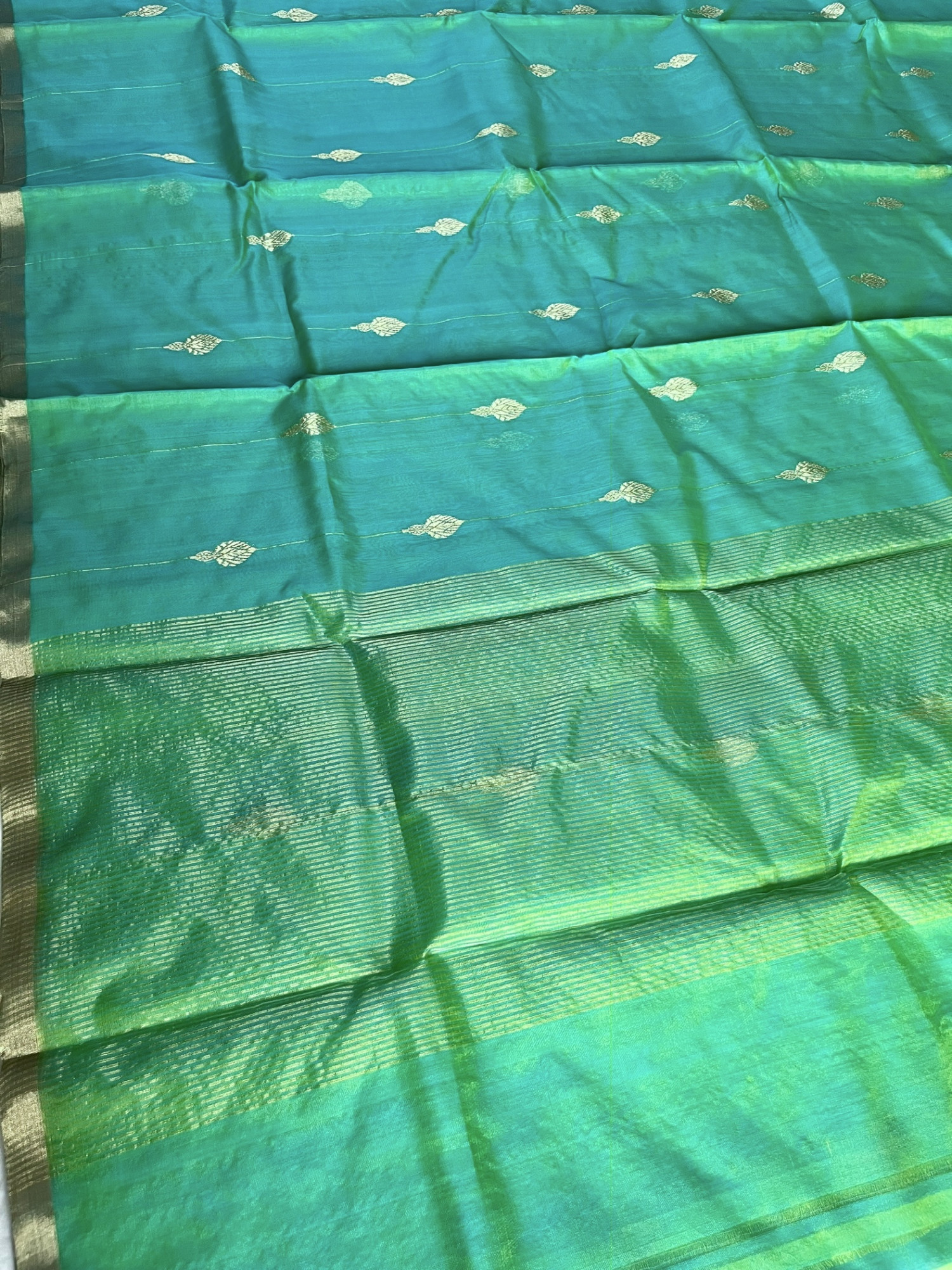 Chanderi organza handloom saree