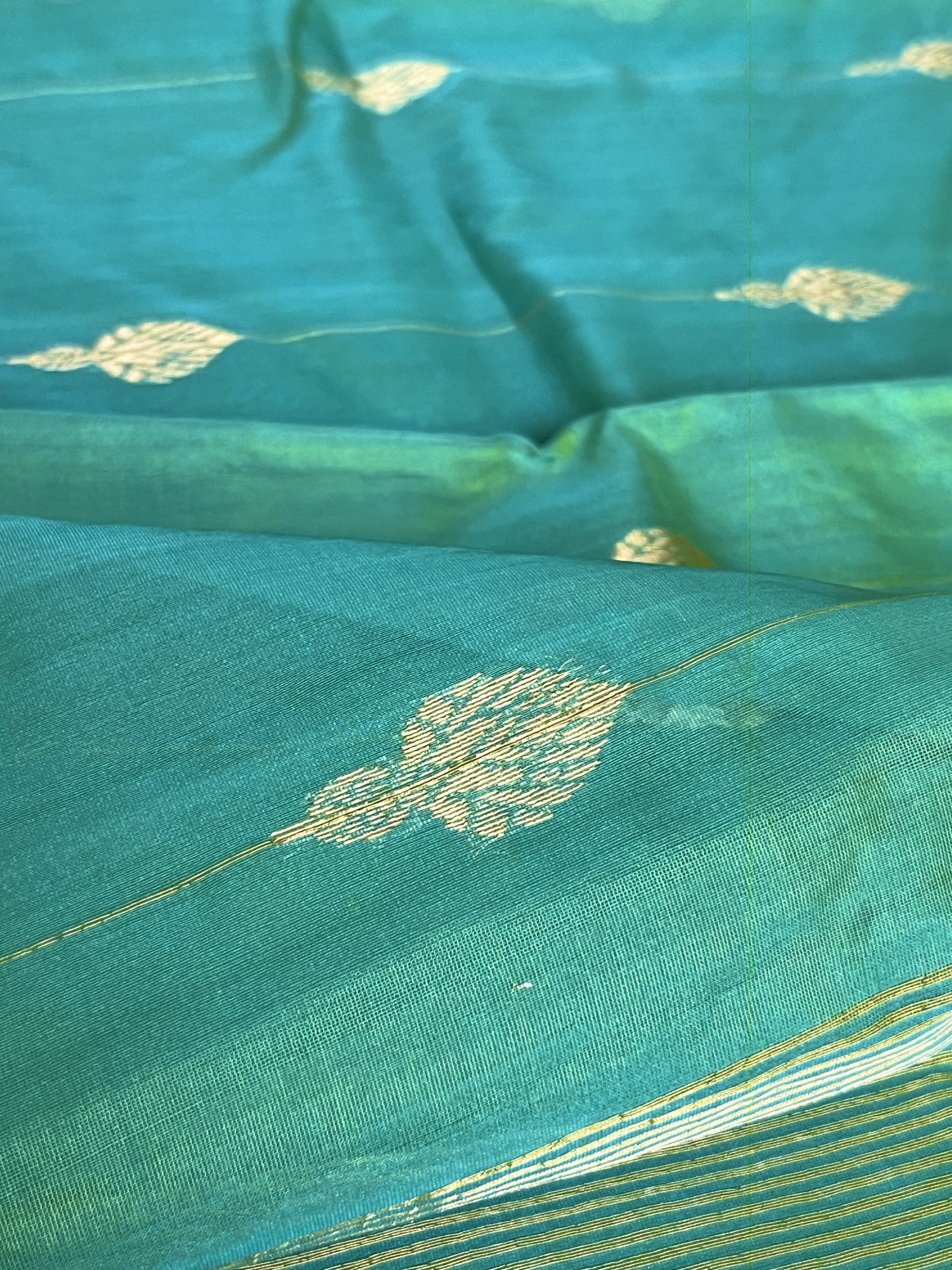 Chanderi organza handloom saree