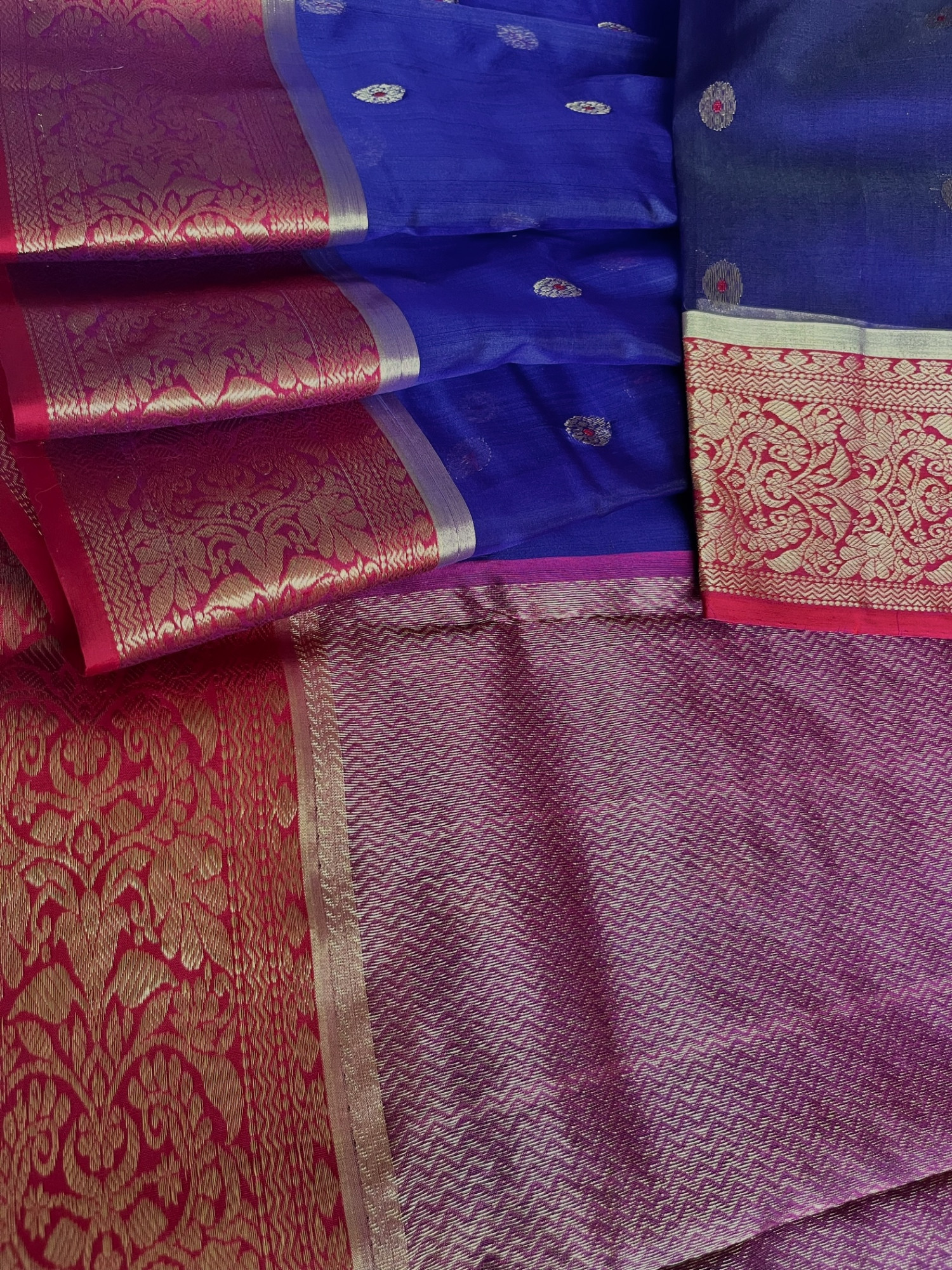 Chanderi organza handloom saree