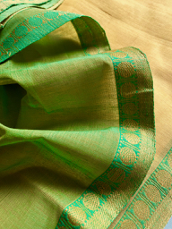 Andhra cotton handloom saree with Khann blouse piece