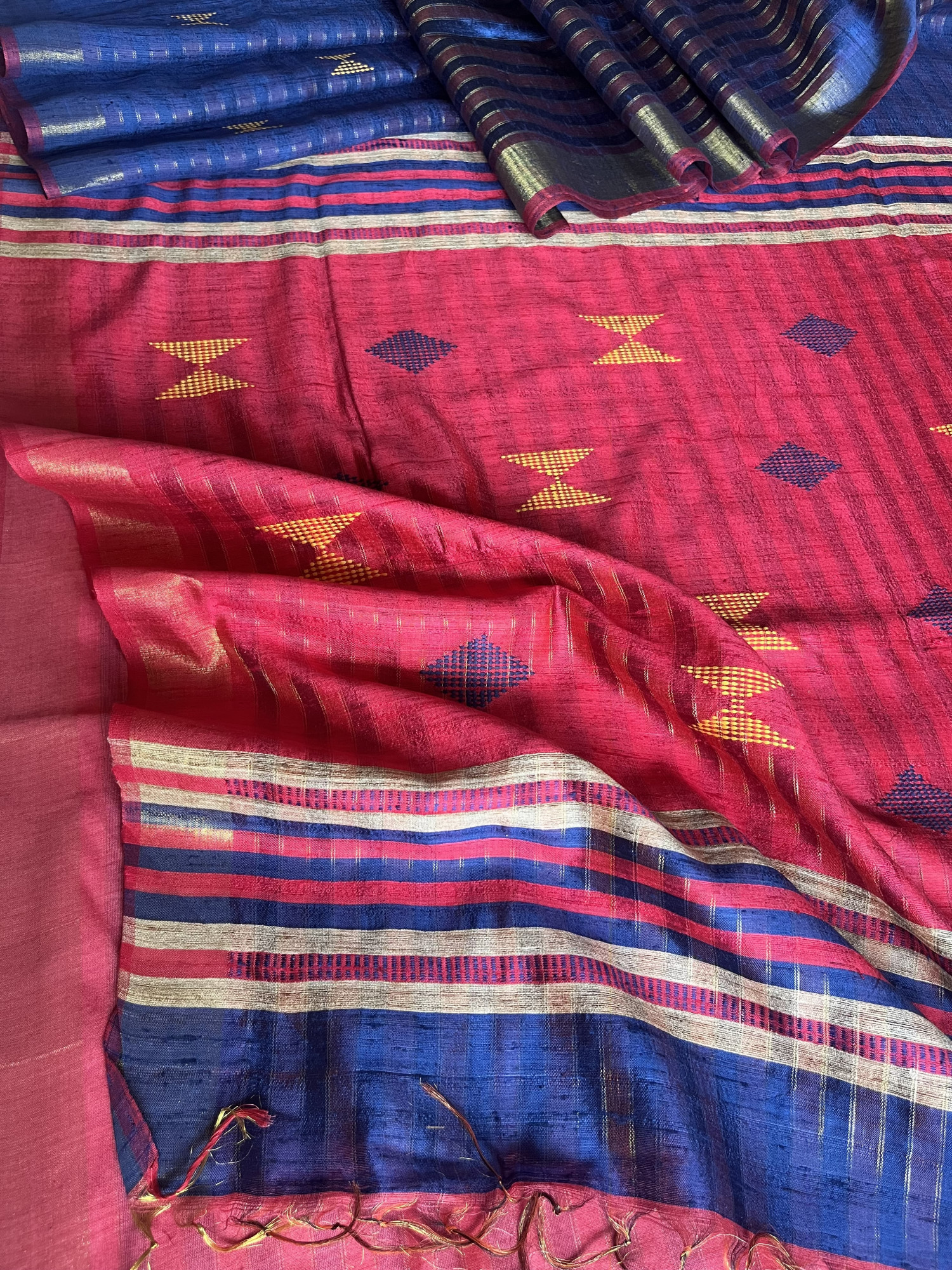 Bhagalpur silk handloom saree