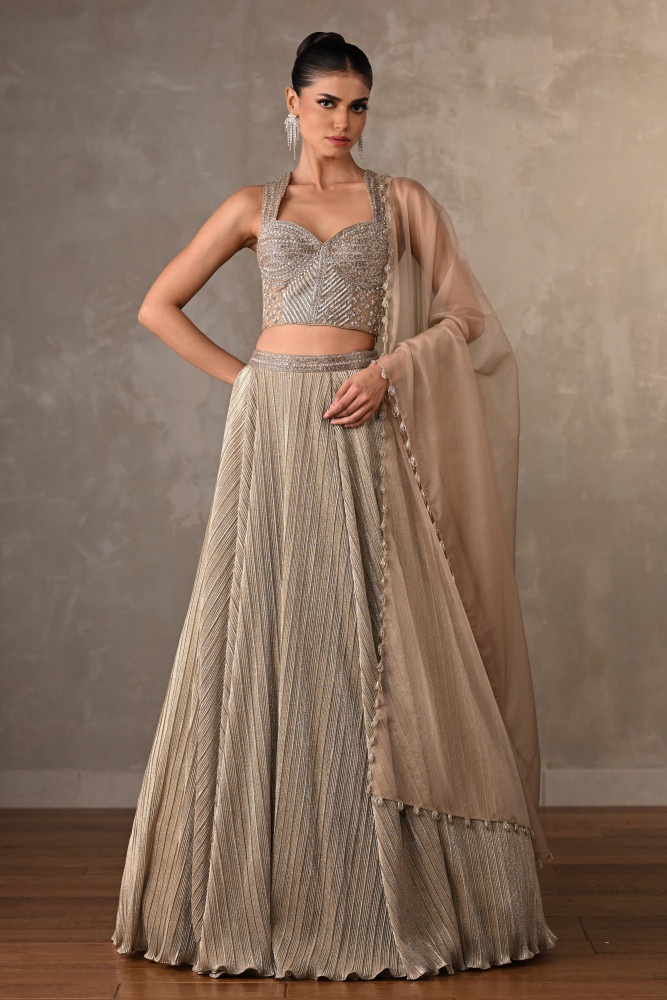 Embroidered Shimmer Lehenga Set