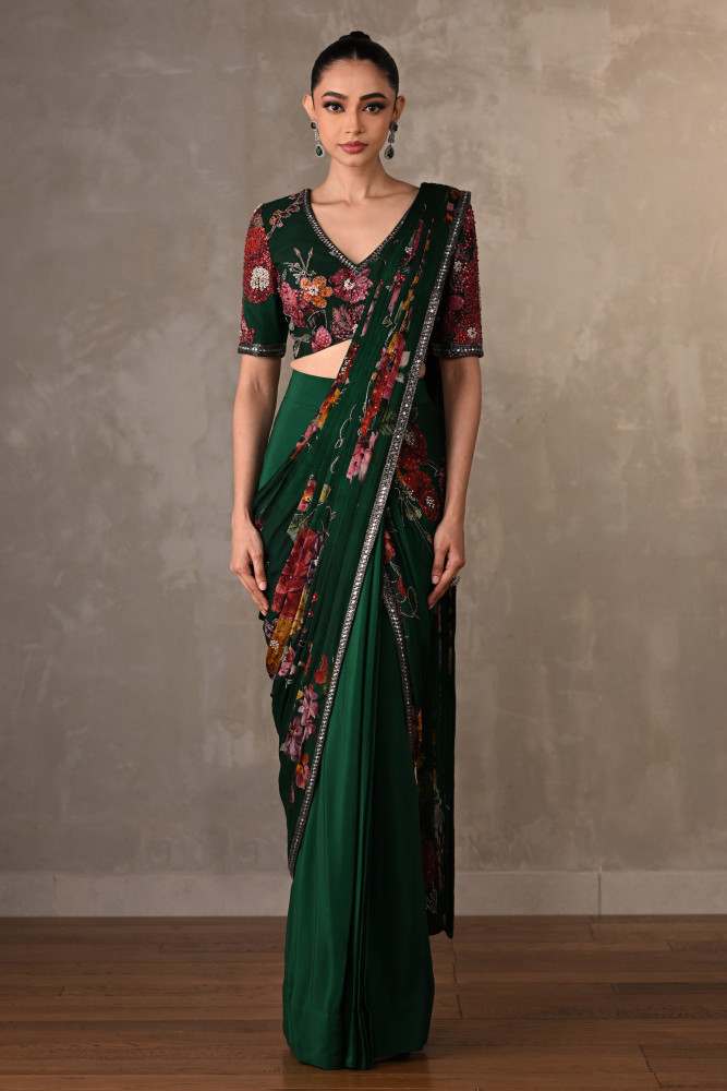 Enchanted Floral Drape Saree