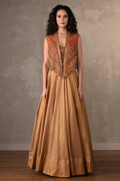 Opulent Threads Tissue Lehenga Set