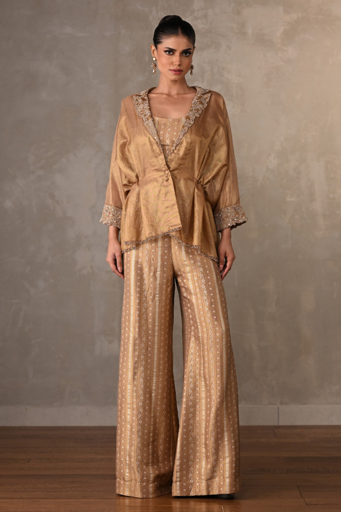 Tissue Brocade Zardose Co-Ord Set