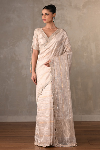 Aurora Luxe Tissue Embroidered Saree