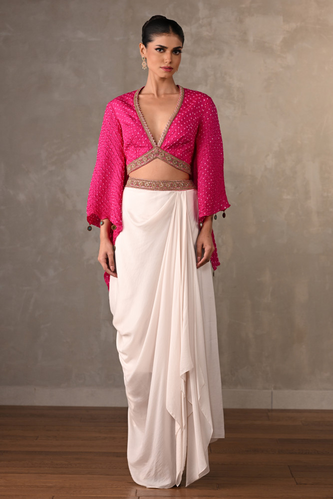 Miraya Draped Skirt Set