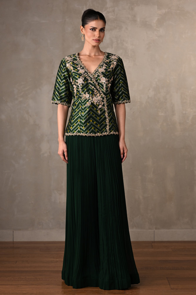 Enchanted Green Georgette Co-Ord Set