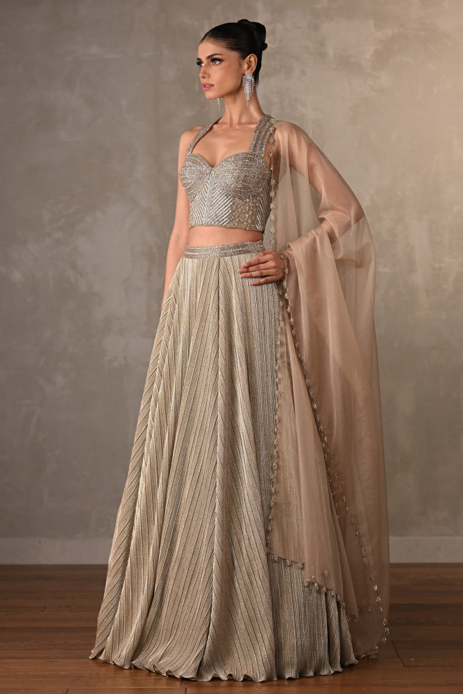 Embroidered Shimmer Lehenga Set