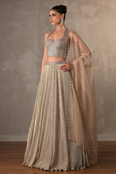 Embroidered Shimmer Lehenga Set