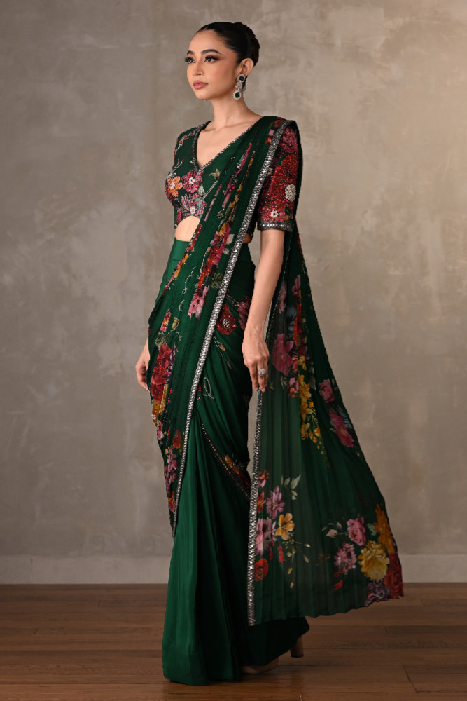 Enchanted Floral Drape Saree