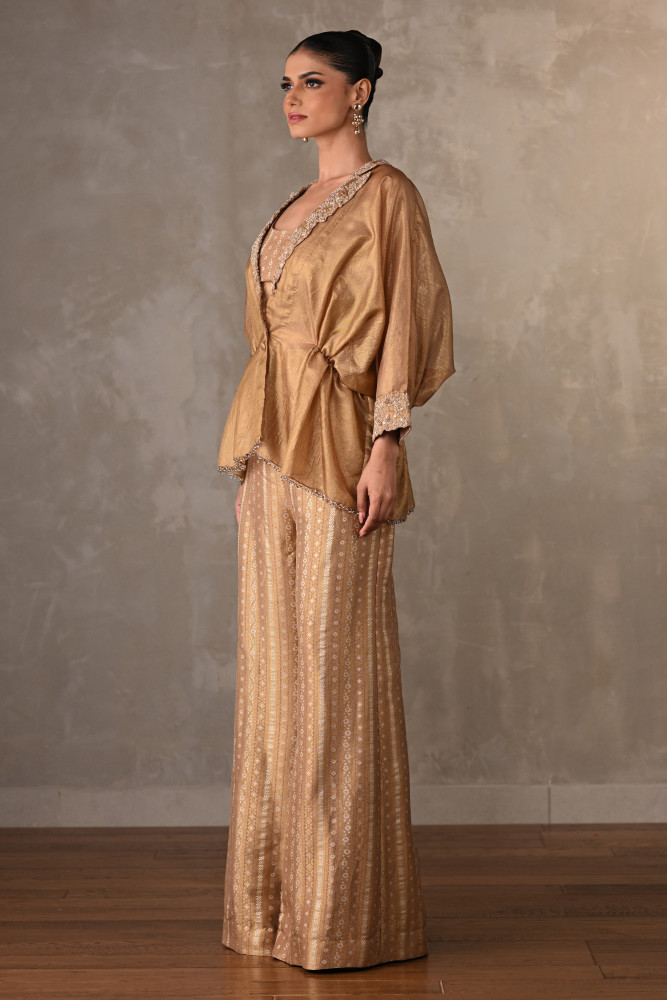 Tissue Brocade Zardose Co-Ord Set