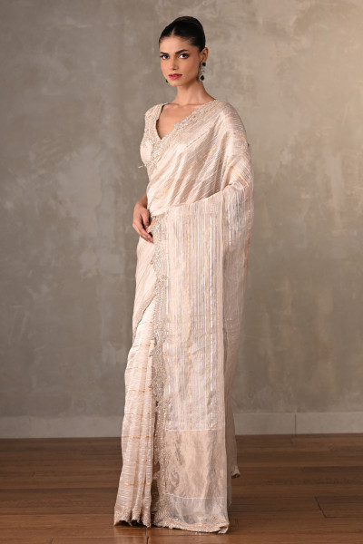 Aurora Luxe Tissue Embroidered Saree