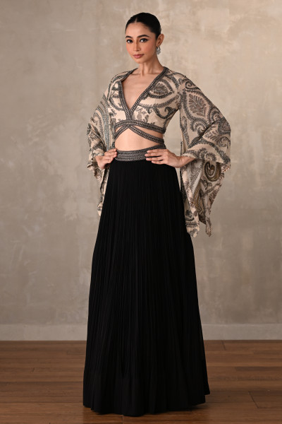 Midnight Mirage Georgette Lehenga Set