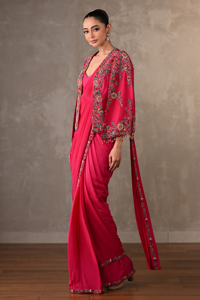 Enchanted Bloom Drape Saree