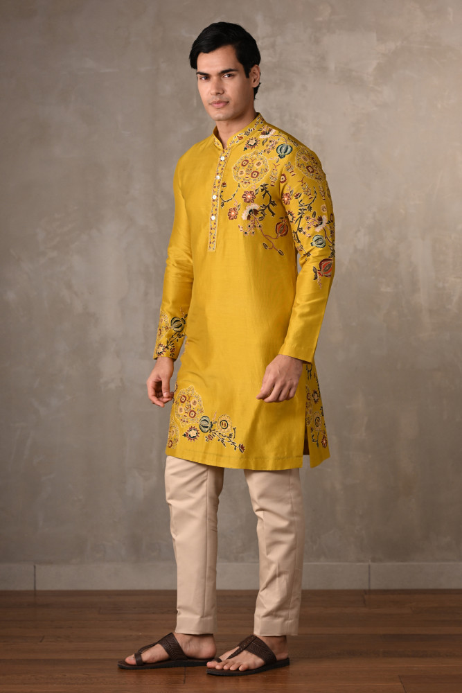 Radiant Yellow Chanderi Kurta