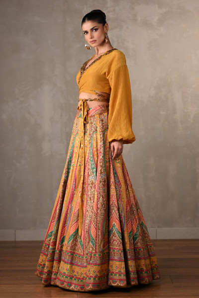 Mustard Mirage Multicolour Lehenga Set