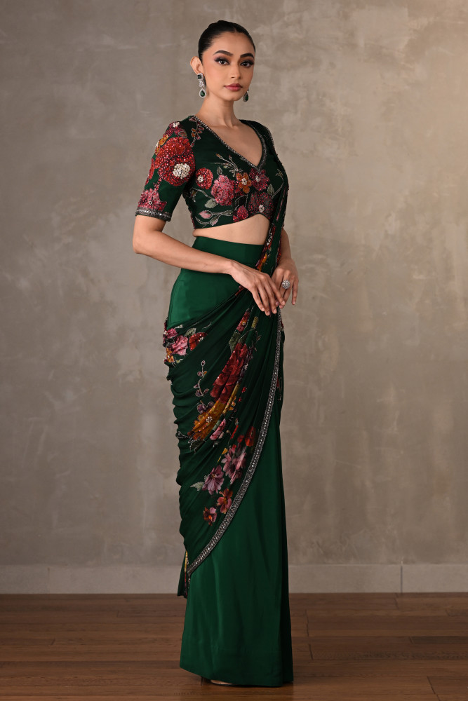 Enchanted Floral Drape Saree