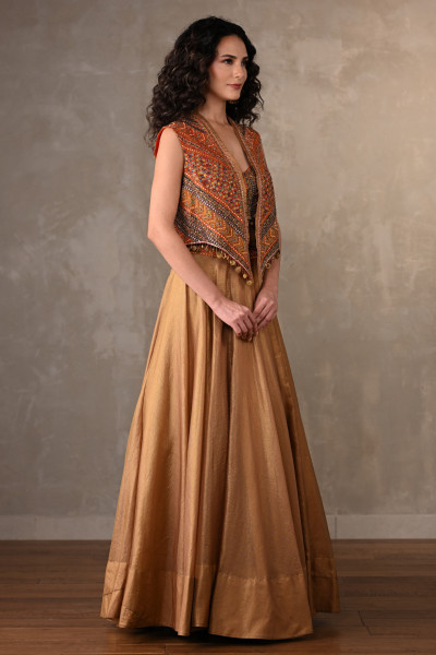 Opulent Threads Tissue Lehenga Set