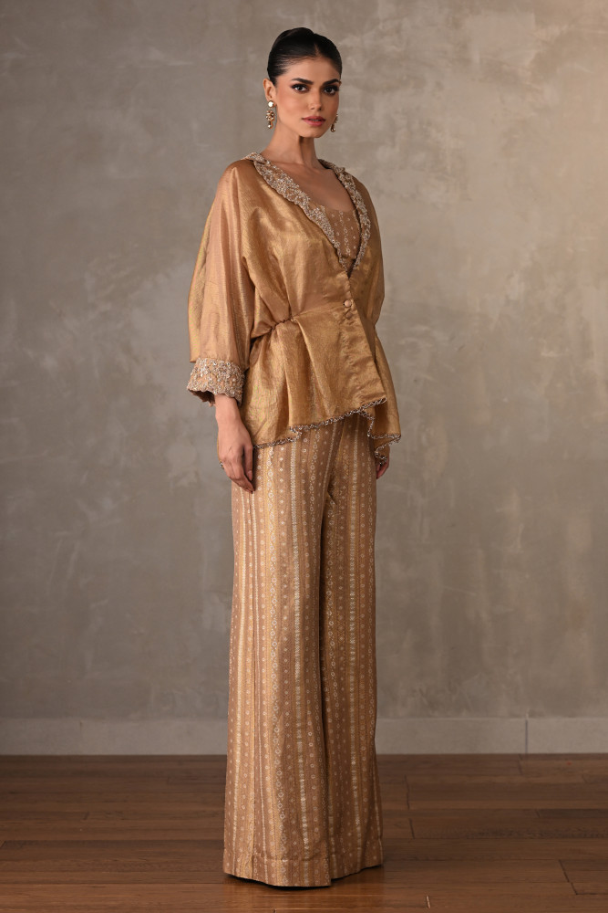Tissue Brocade Zardose Co-Ord Set
