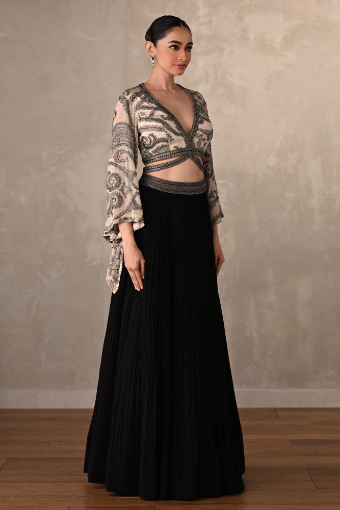 Midnight Mirage Georgette Lehenga Set