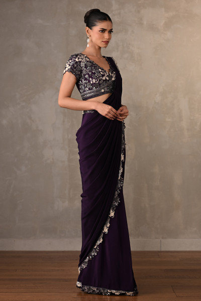 Blossom Rouge Drape Saree