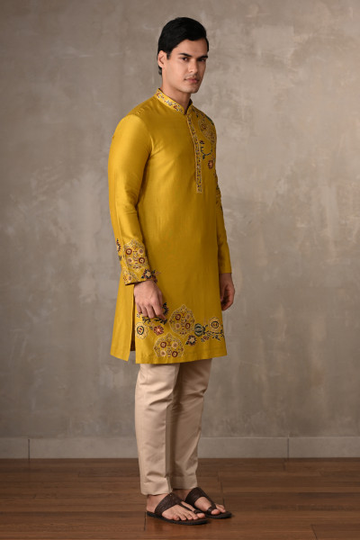 Radiant Yellow Chanderi Kurta