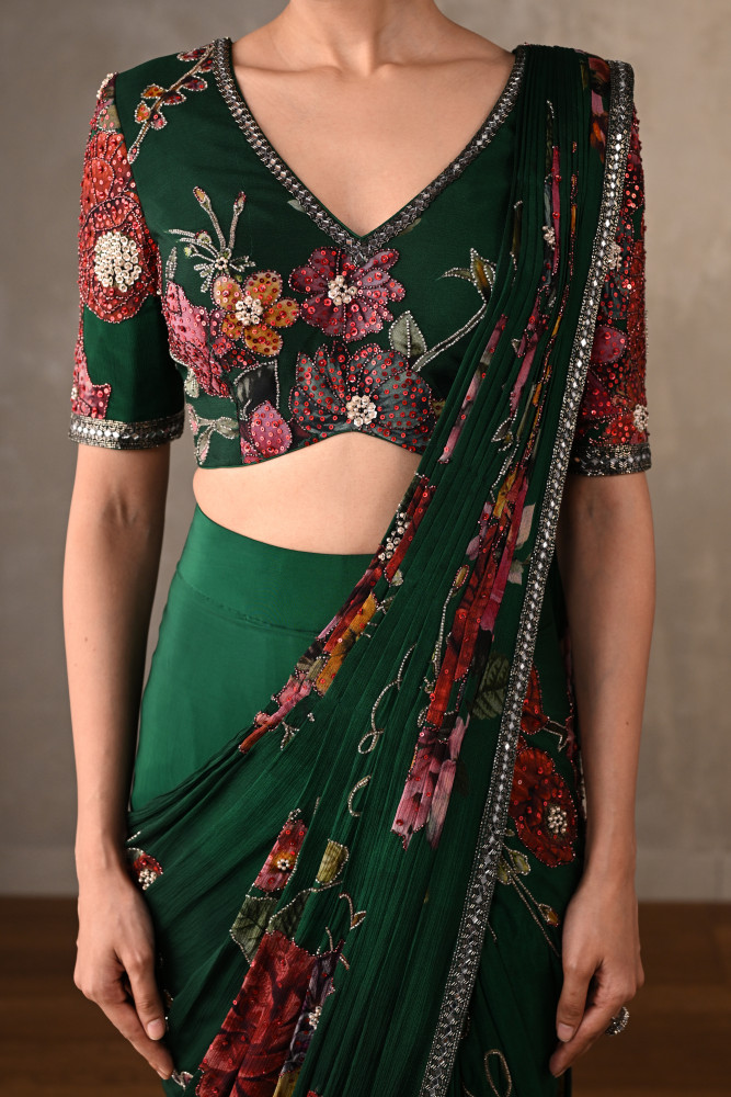 Enchanted Floral Drape Saree