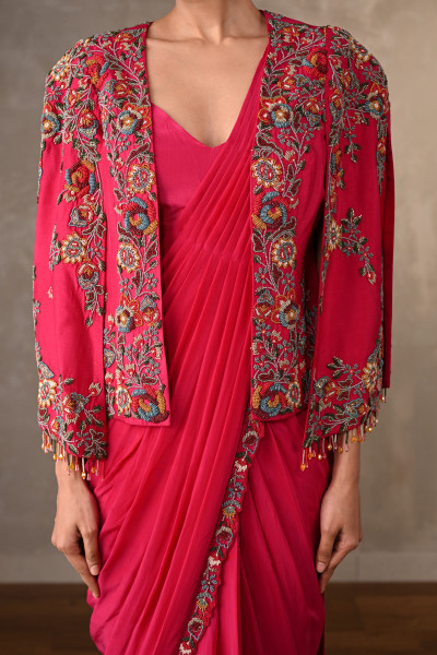 Enchanted Bloom Drape Saree
