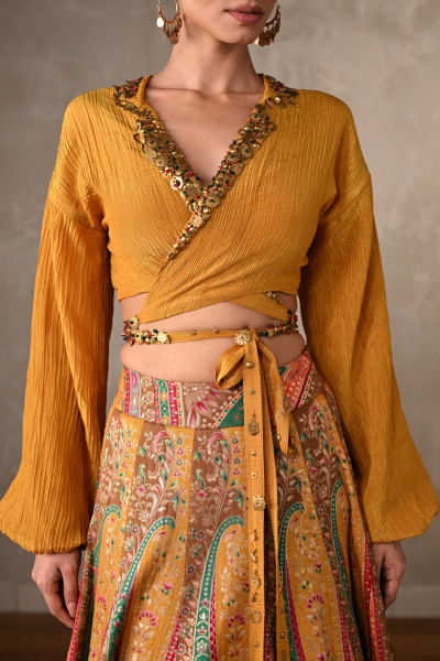 Mustard Mirage Multicolour Lehenga Set