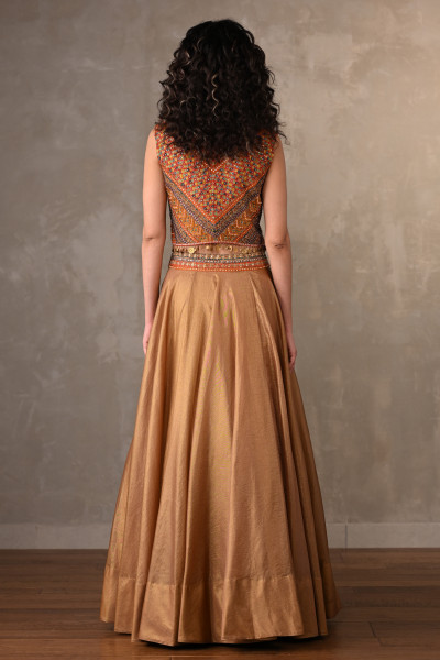 Opulent Threads Tissue Lehenga Set