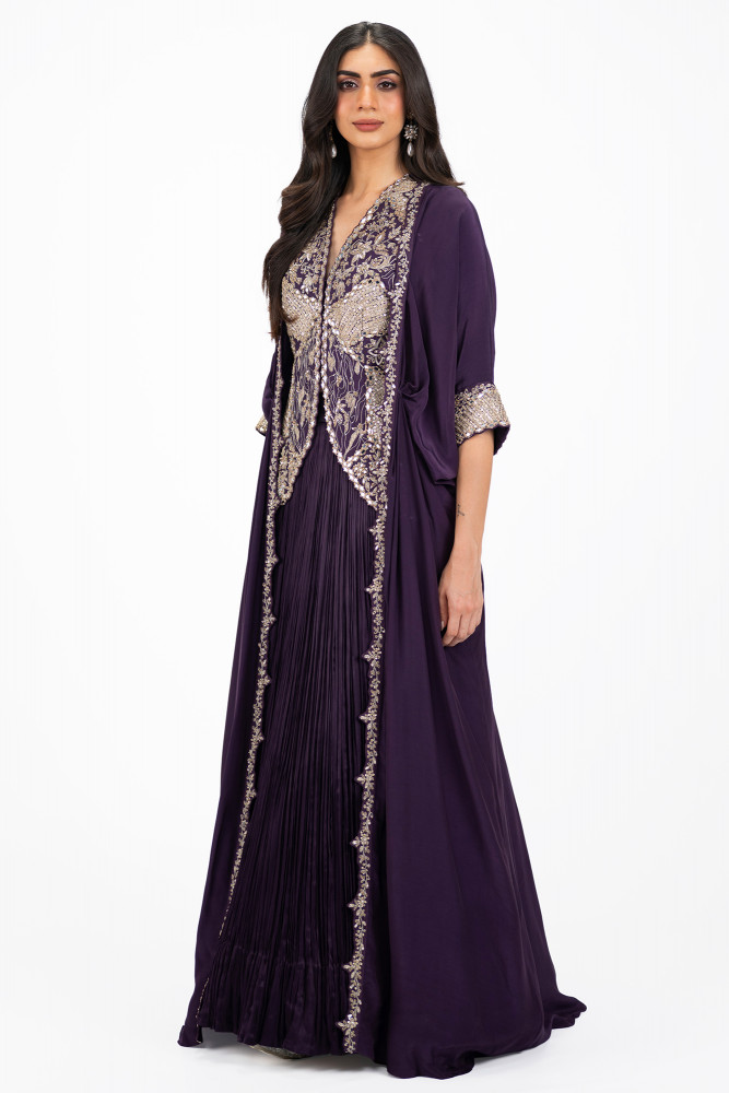 Zardosi Lehenga with Cape