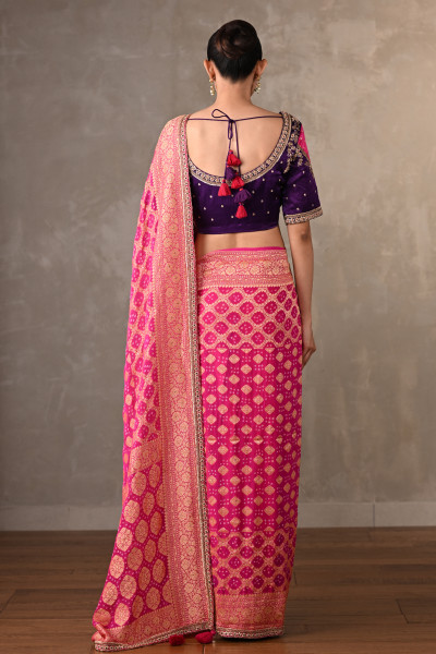 Royal Bandhej Elegance Saree Set