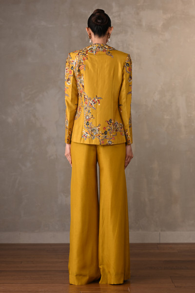 Floral Silk Powersuit