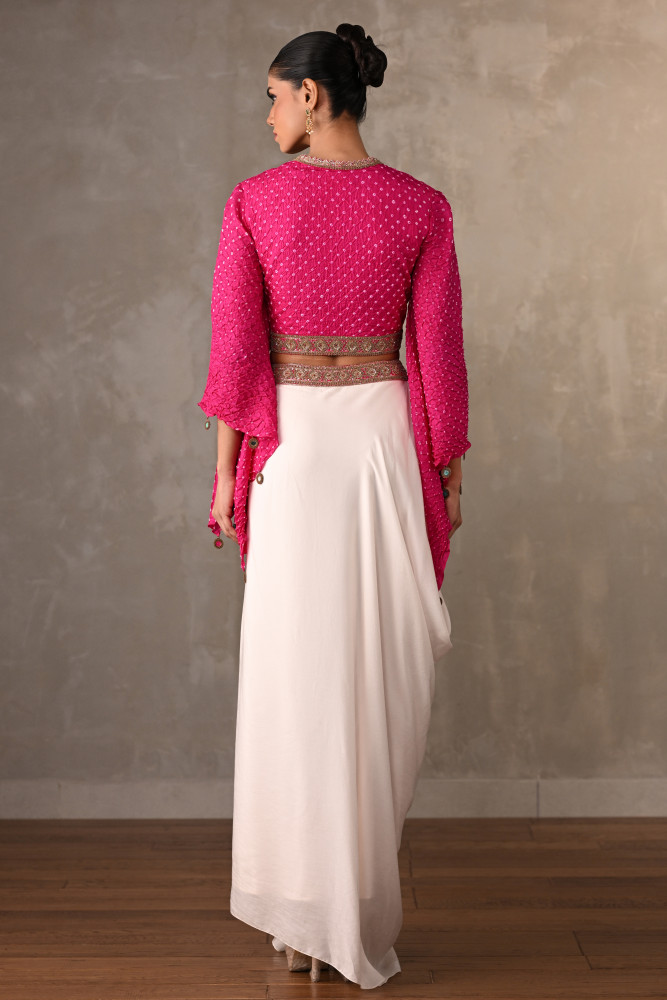 Miraya Draped Skirt Set