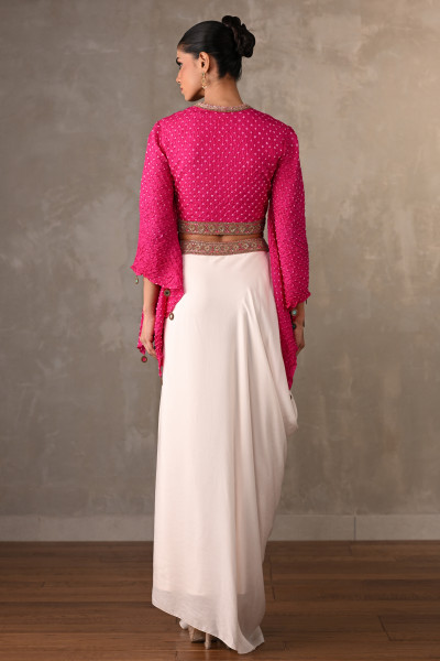 Miraya Draped Skirt Set