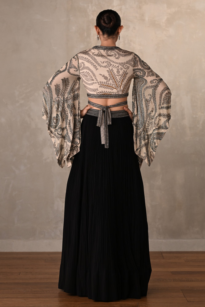 Midnight Mirage Georgette Lehenga Set