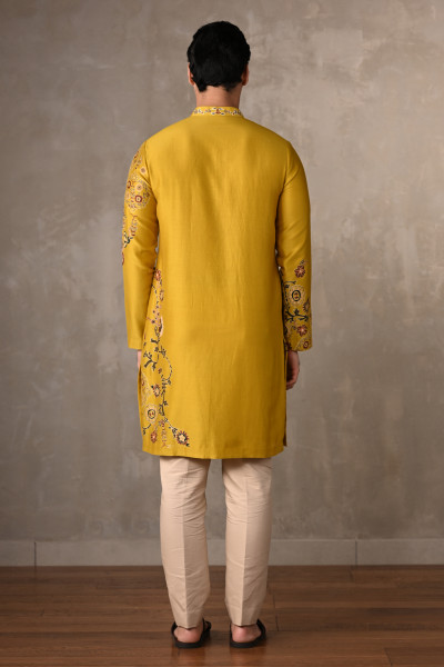 Radiant Yellow Chanderi Kurta