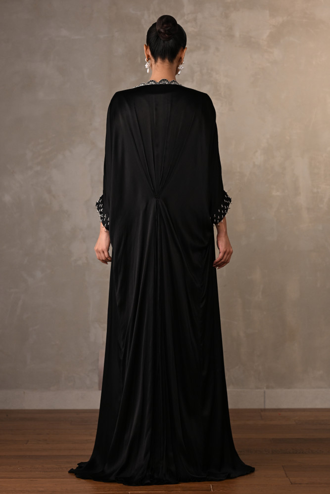Midnight Mosaic Embroidered Cape Set