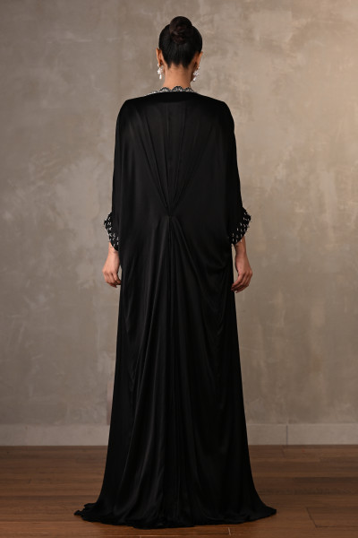 Midnight Mosaic Embroidered Cape Set
