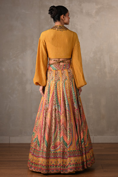 Mustard Mirage Multicolour Lehenga Set
