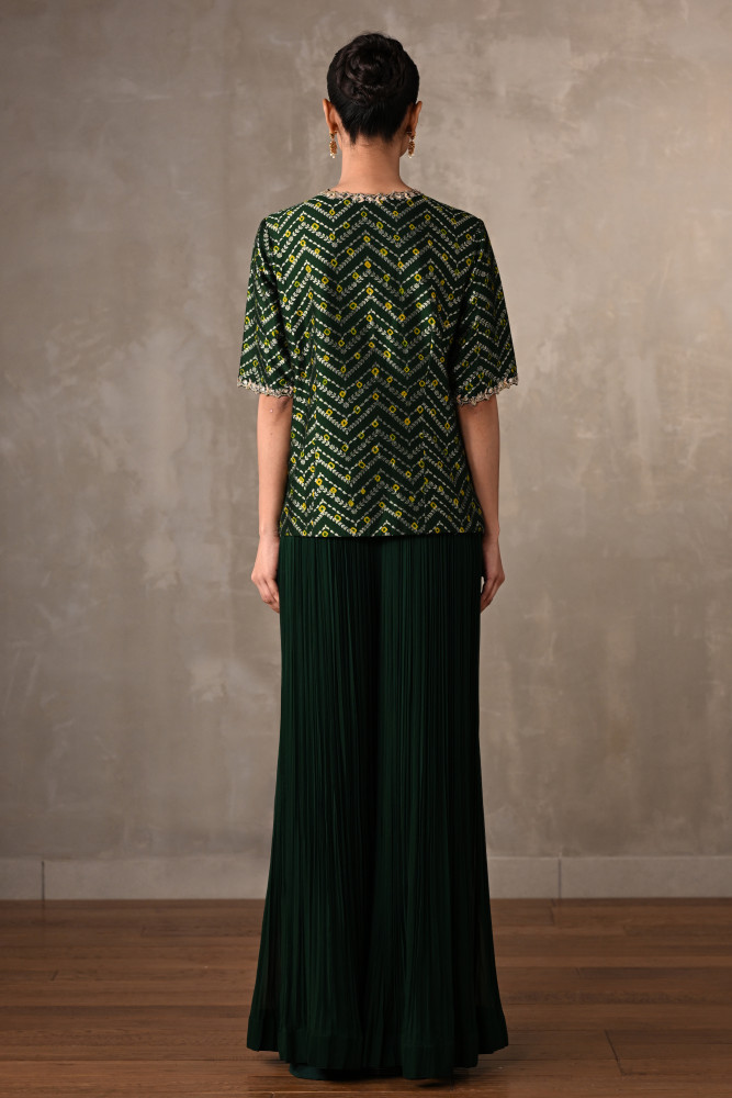 Enchanted Green Georgette Co-Ord Set