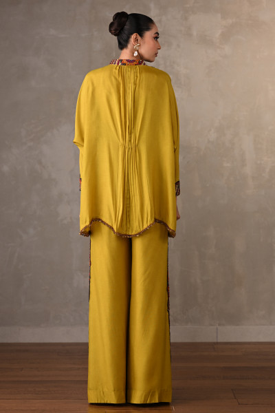 Panel Embroidered Silk Co-Ord Set